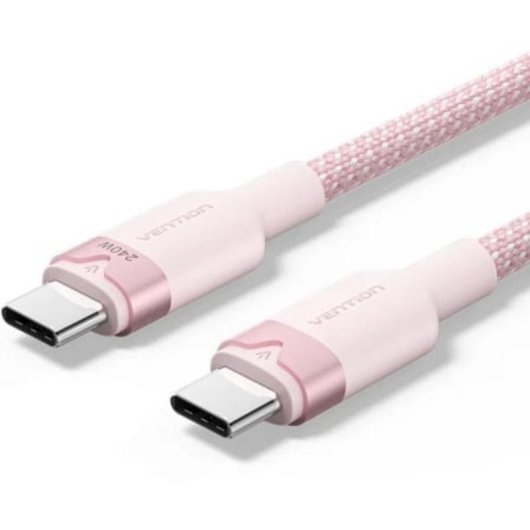 Kabel USB-C Vention TRI 5A 240W 2m Rosa