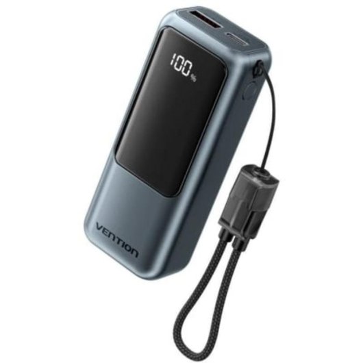 Powerbank Vention 10000mAh 22.5W Cinzento