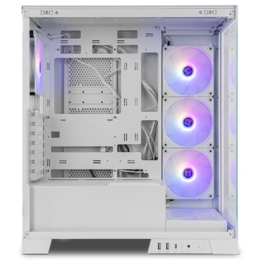 Torre PC NOX Hummer GLOCK ARGB Semitorre ATX Cristal Templado USB-C Blanca - Kawaii Edition