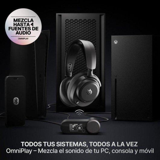 Cuffie Steelseries Arctis Nova Pro Omni Wireless Bluetooth Gaming ANC Nero