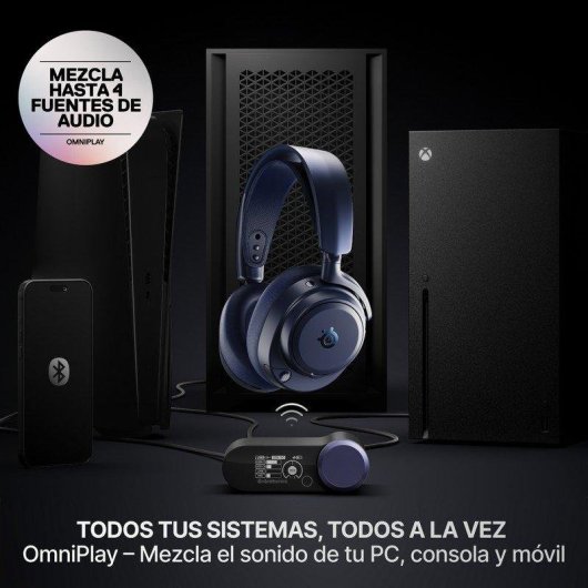 Cuffie Steelseries Arctis Nova Pro Omni Wireless Bluetooth Gaming ANC Blu