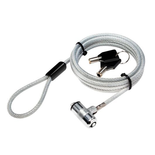 Cavo antifurto LogiLink NBS009 1,8 m 2 chiavi Argento