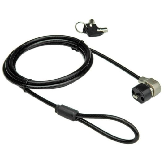 Cavo antifurto Value 1,7 m chiave rotonda PVC acciaio nero