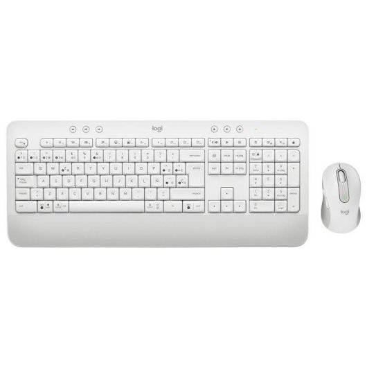 Clavier Logitech Signature MK650 Combo Bluetooth QWERTY Espagnol Blanc
