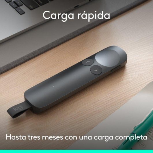 Mando a Distancia Logitech Spotlight 2 Grafito Bluetooth USB-C