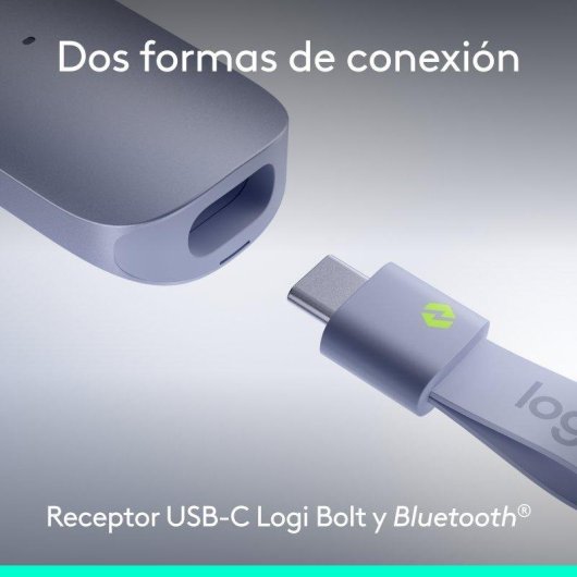 Mando a distancia Logitech Spotlight 2 Lila Bluetooth USB-C