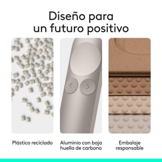 Logitech Spotlight 2 Comando Apresentações Bluetooth USB-C Dourado