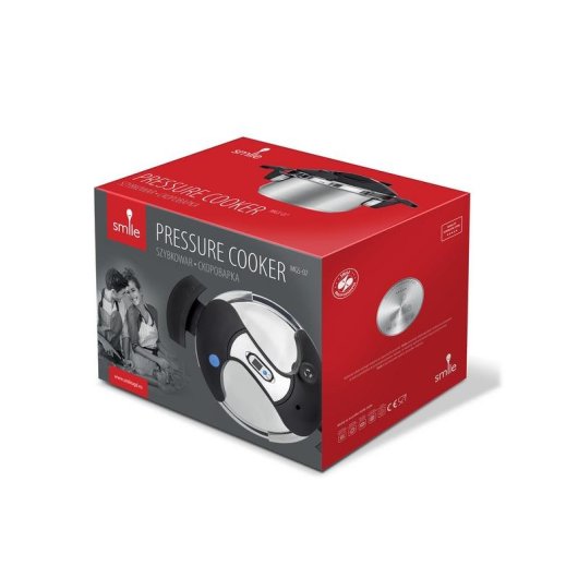 Pentola a Pressione MPM Smile AGD MGS-07 7 L Ceramica Gas Ilogeno Induzione