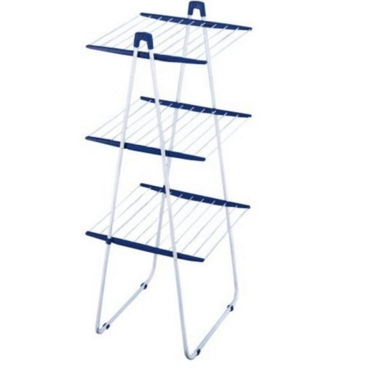 Tendedor de chão Leifheit TOWER 190 Azul Branco 1500 mm