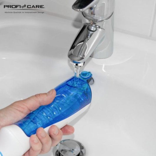 Irrigador ProfiCare PC-MD 3026A 3 Modos Batería Li-Ion 2 Boquillas Azul Blanco
