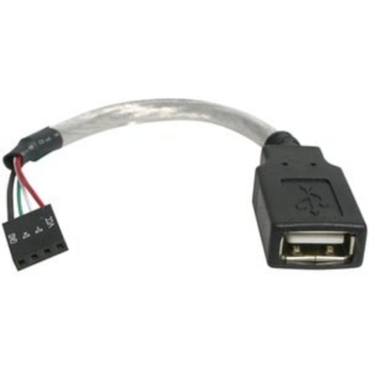 Cable Adaptador USB 2.0 StarTech.com Hembra a Placa Base 4 Pines 15 cm Gris