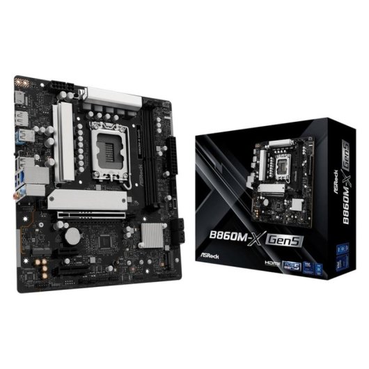 Placa Base AsRock B860M-X Gen5 Intel B860 LGA 1851 DDR5 Micro ATX 2.5GbE RGB