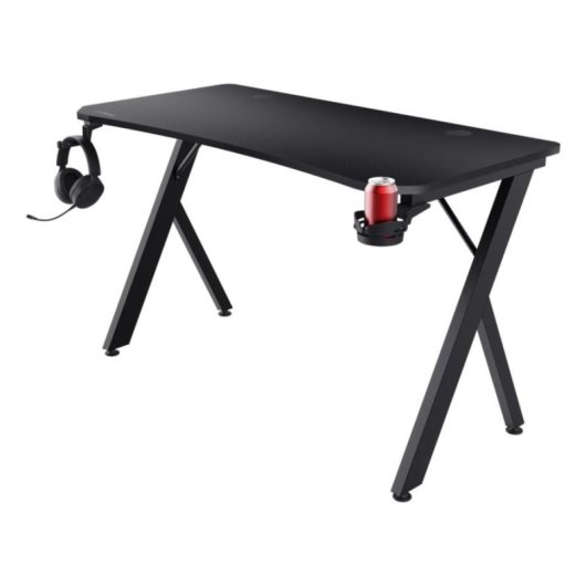 Mesa Gaming Trust GXT 712 120cm ABS/PC Noir pour droitiers