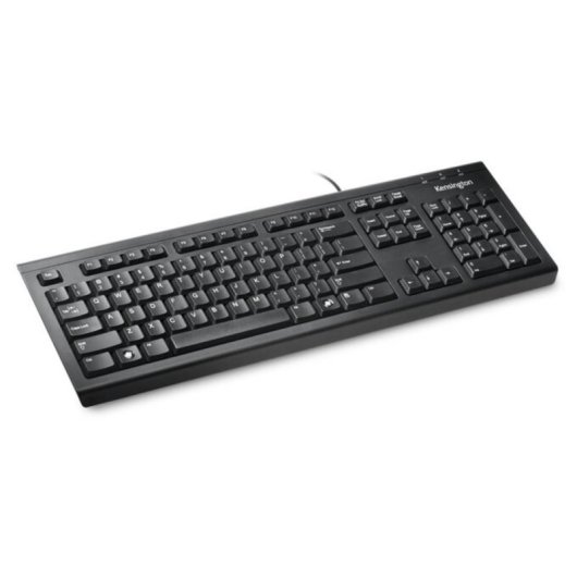 Teclado Kensington ValuKeyboard completo com fio USB QWERTY preto