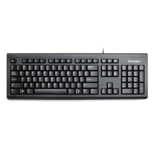 Teclado Kensington ValuKeyboard completo com fio USB QWERTY preto
