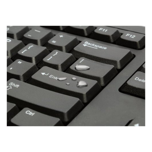 Teclado Kensington ValuKeyboard completo com fio USB QWERTY preto