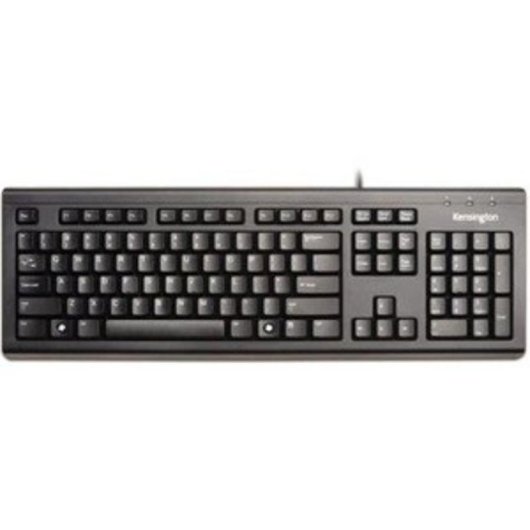 Teclado Kensington ValuKeyboard completo com fio USB QWERTY preto