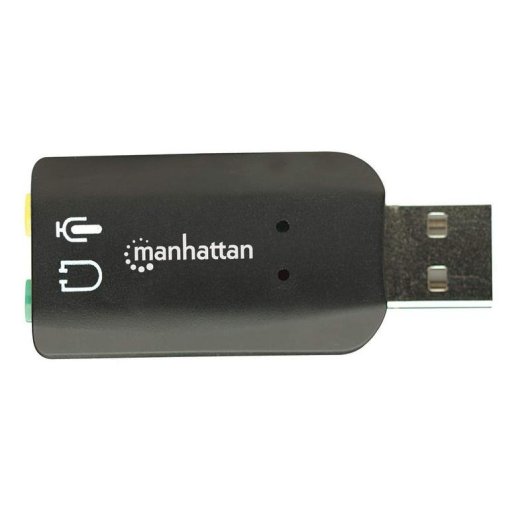 Adattatore audio USB-A a 3,5 mm Manhattan 5.1 canali nero