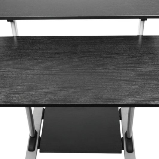 Bureau LogiLink BP0070 Rectangulaire avec Roues et Réglage de Hauteur