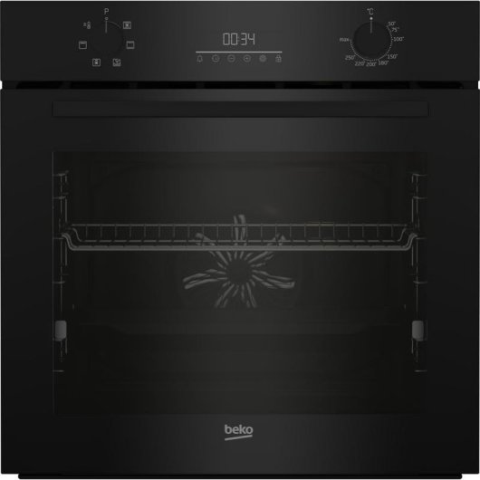 Einbaubackofen Beko BCBIE17300KSB Hydrolyse 72L 60cm A Grill Schwarz