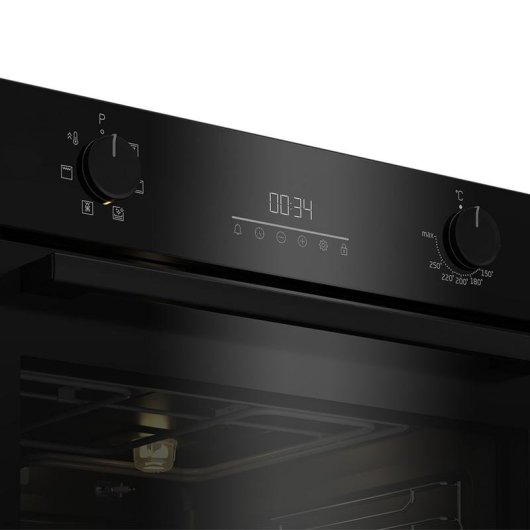 Horno Multifunción Beko 7768288337 72L 60cm Hidrolítico A con Grill Negro