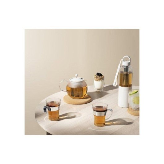 Botella con Infusor Bodum Melior 1,2 L Tritan Blanca con Acero Inoxidable
