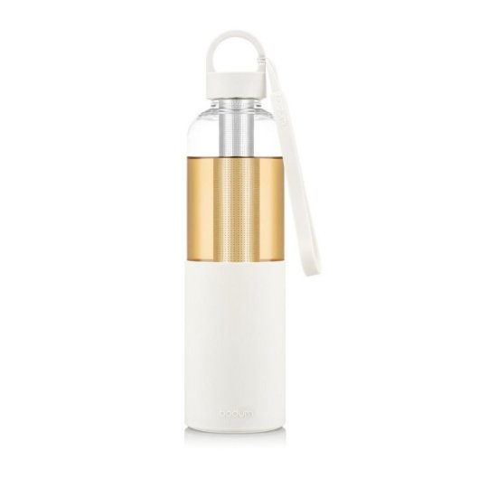 Botella con Infusor Bodum Melior 1,2 L Tritan Blanca con Acero Inoxidable