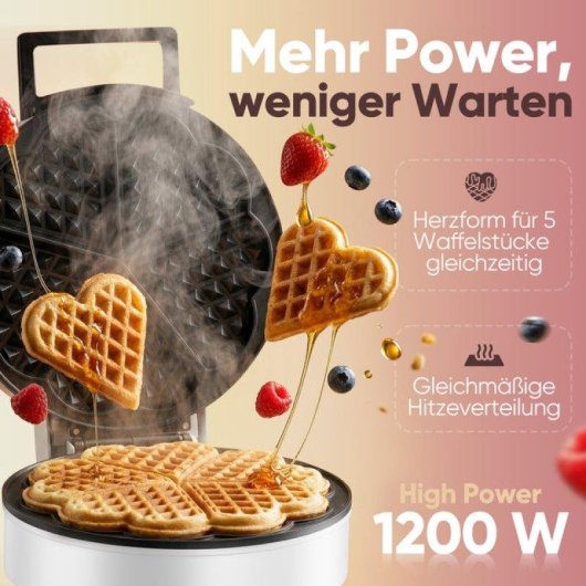 Gofrera Clatronic WA 3832, Surface Antiadhésive, 20 cm, 1200 W