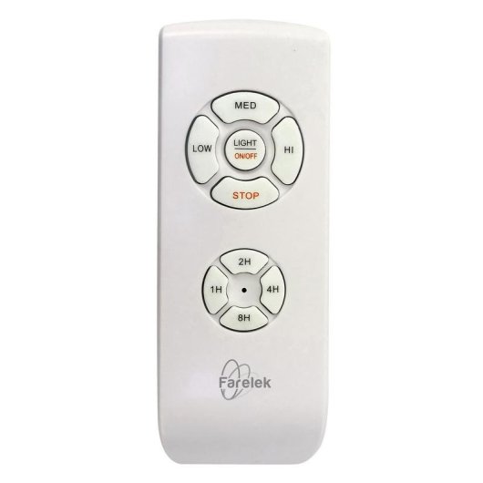 Ventoinha de Teto com Luz Farelek Corsica 70W 116cm 3 Velocidades LED Comando