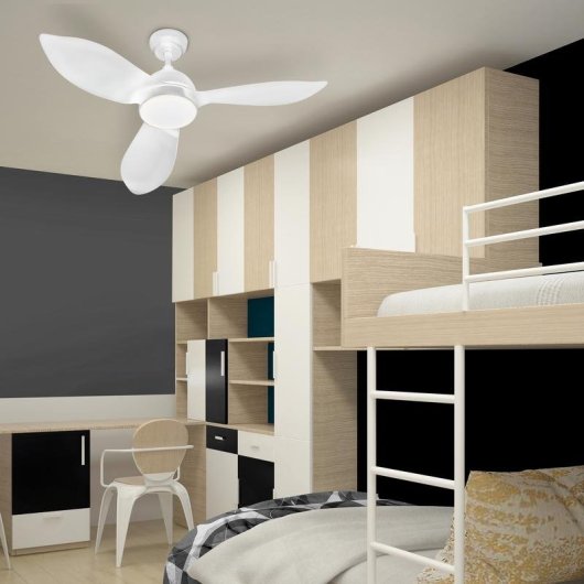 Ventoinha de Teto com Luz Farelek Corsica 70W 116cm 3 Velocidades LED Comando