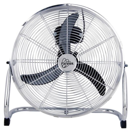 Ventoinha de Chão Industrial Farelek Louisiane 70W 45cm 3 Velocidades Inclinação 180° Cromada