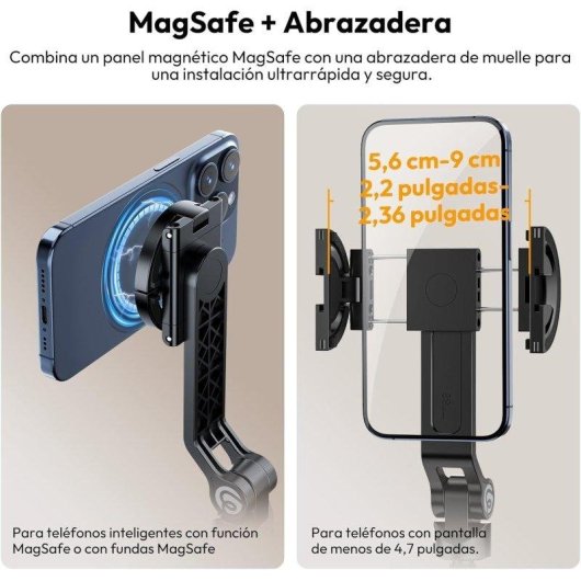 Trípode Ulanzi TT88 Selfie Magnético 2 en 1 con Mando de 145 cm Negro