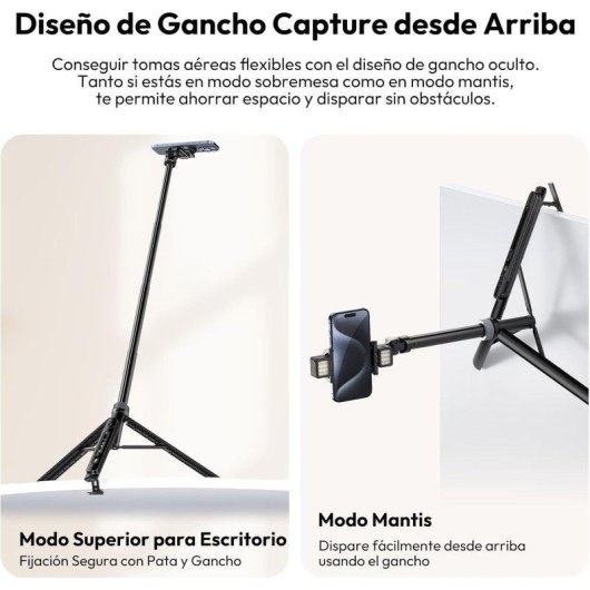 Trípode Ulanzi TT88 Selfie Magnético 2 en 1 con Mando de 145 cm Negro
