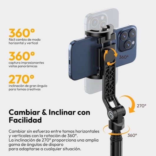Trípode Ulanzi TT88 Selfie Magnético 2 en 1 con Mando de 145 cm Negro