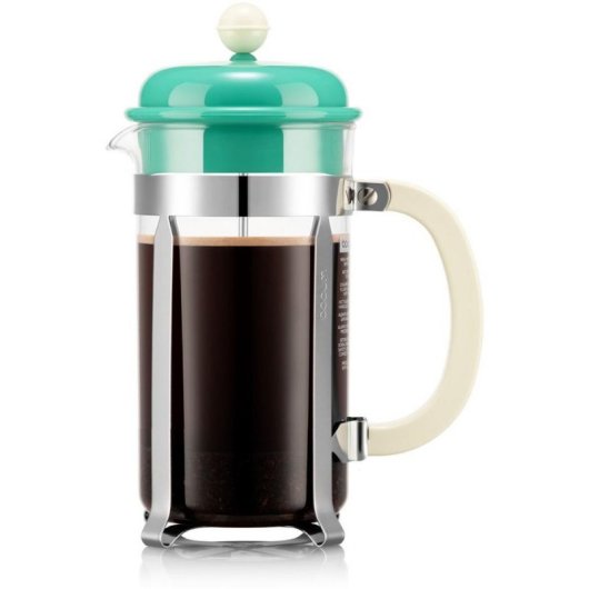Cafetera Francesa Bodum 1 L 8 Tazas Vidrio Borosilicato Verde Acero Inoxidable