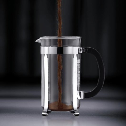 Cafetera Manual Bodum Chambord 0,35 L 3 Tazas Acabado Dorado Filtro Reutilizable