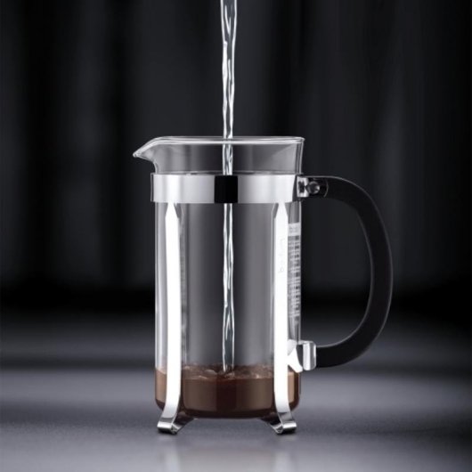 Cafetera Manual Bodum Chambord 0,35 L 3 Tazas Acabado Dorado Filtro Reutilizable