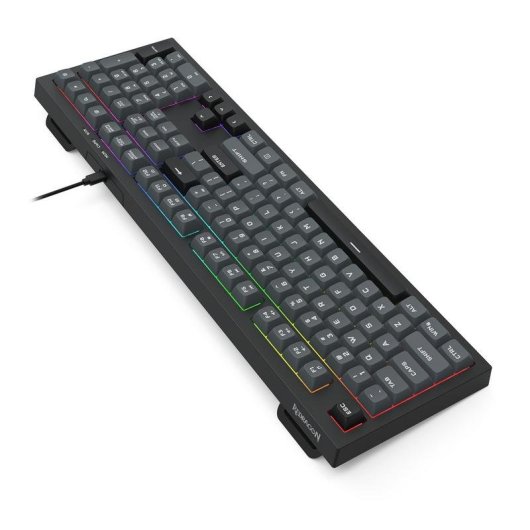 Teclado Redragon K518-RGB membrana completo con retroiluminación RGB y cable USB