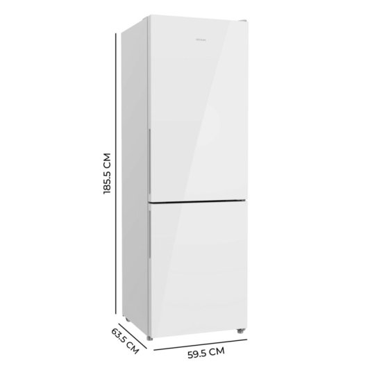 Frigorífico Combi Cecotec Bolero CoolMarket 185,5cm 322L D Blanco Cristal Total No Frost