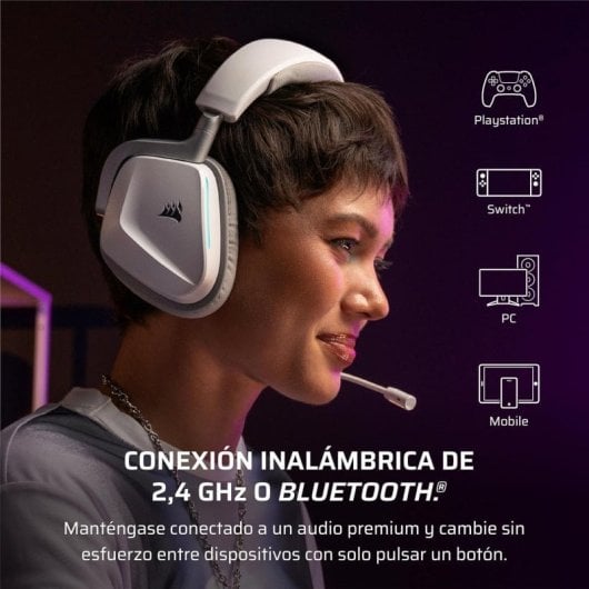 Sony Playstation 5 Slim Chasis E + MAFIA The Old Country + GTA V +  Corsair Void V2 Auriculares Gaming Inalámbricos Dolby Atmos Blancos