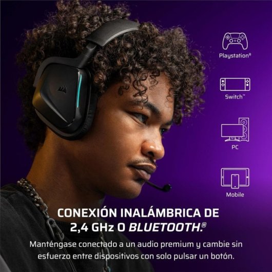 Sony PlayStation 5 Pro con Nuevo Dualsense + Corsair Void V2 Auriculares Gaming Inalámbricos Dolby Atmos Negros