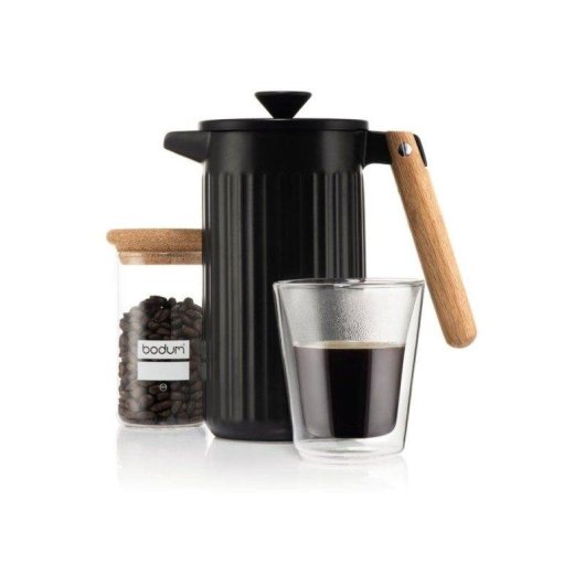 Cafetera Manual Bodum Douro 1 L Porcelana Negra 8 Tazas