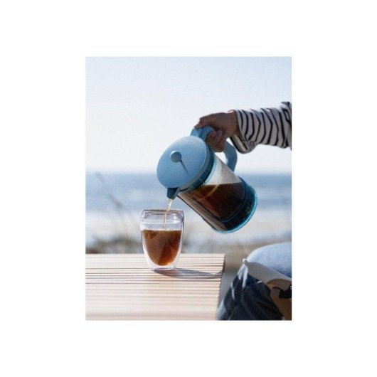 Cafetera Manual Bodum Bean Set French Press 1,5 L Azul Translúcido