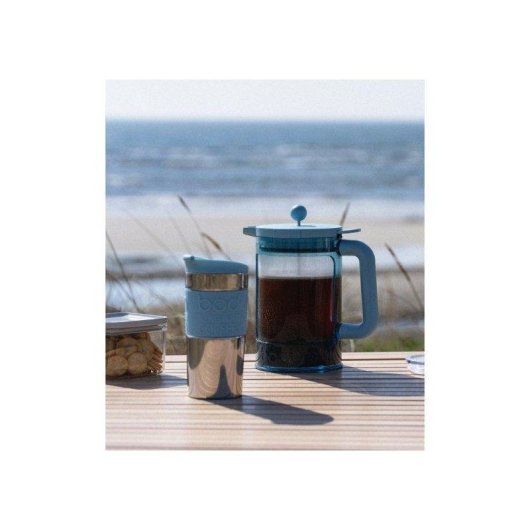 Cafetera Manual Bodum Bean Set French Press 1,5 L Azul Translúcido