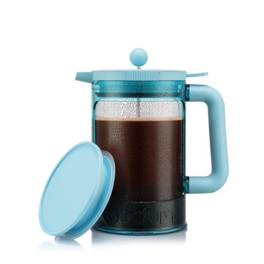 Cafetera Manual Bodum Bean Set French Press 1,5 L Azul Translúcido