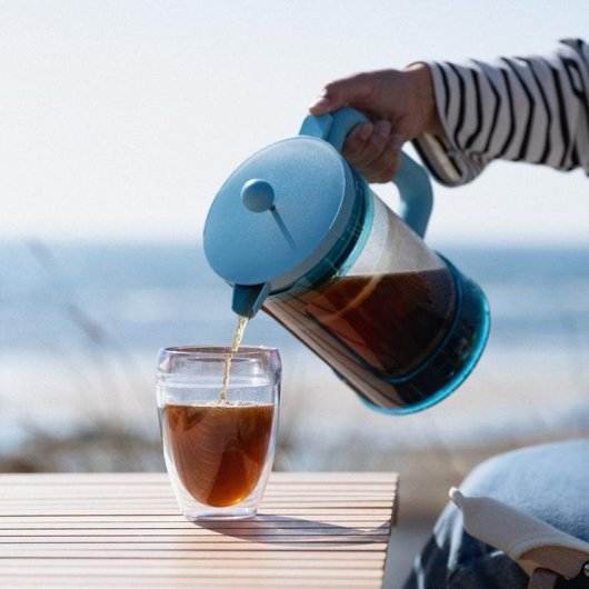 Cafetera Manual Bodum Bean Set French Press 1,5 L Azul Translúcido