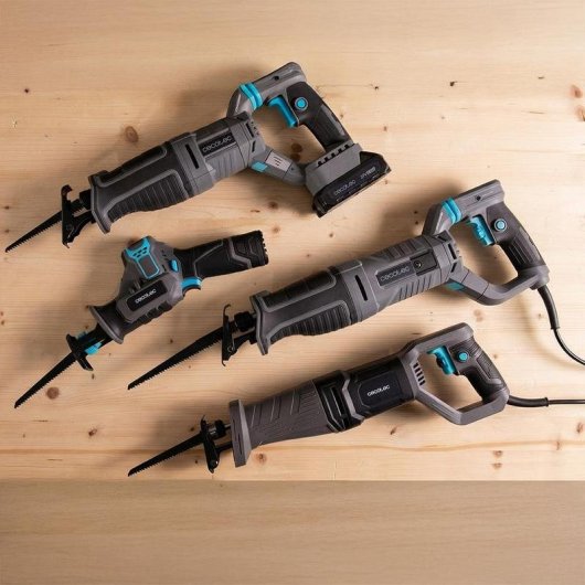 Sierra de sable Cecotec LongFlex 1200 Home&Garden 12V 2 baterías 6 cuchillas