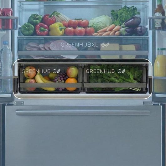Frigorífico Americano Cecotec Bolero CoolMarket FD 579 Total No Frost 178cm 576L E Inox