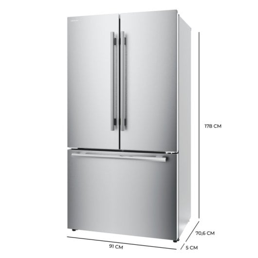 Frigorífico Americano Cecotec Bolero CoolMarket FD 579 Total No Frost 178cm 576L E Inox