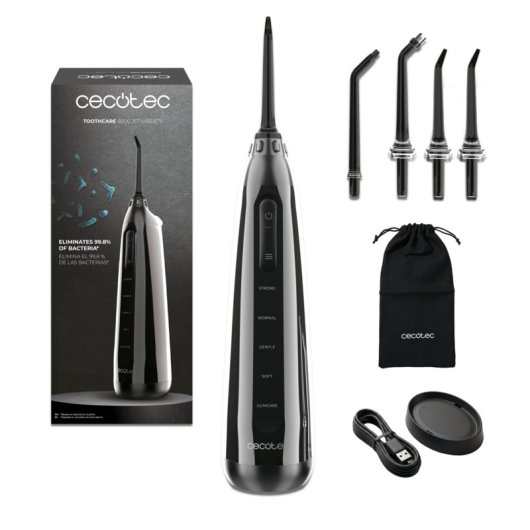 Irrigador Cecotec ToothCare 6000 Jet Liberty 5 Modos Tecnología Water Care 30-80 PSI 4 Boquillas